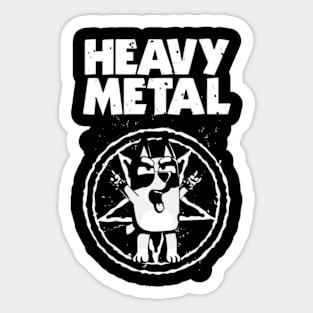 bluey funny metal Sticker